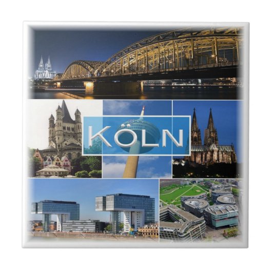 zDE013 KÖLN Deutschland, Fliese (Vorderseite)
