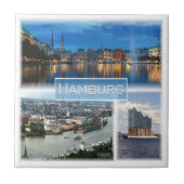 zDE021 HAMBURG Deutschland, Fliese (Vorderseite)