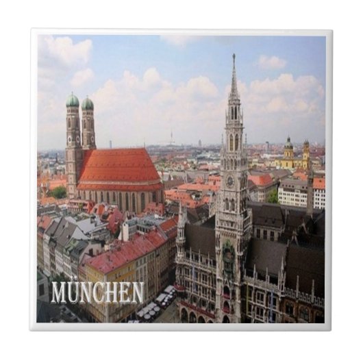 zDE023 MUNCHEN Deutschland, Fliese (Vorderseite)