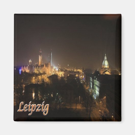 zDE026 LEIPZIG LIPSIA Deutschland, Kühlschrank Magnet (Vorne)