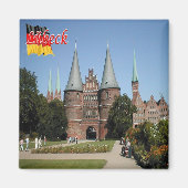 zDE027 LÜBECK Deutschland, Kühlschrank Magnet (Vorne)