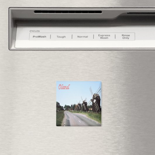 zDE028 ÖLAND MILLS Frieser Inseln Deutschland Kühl Magnet (In Situ (Geschirrspüler))