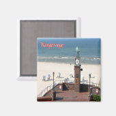 zDE034 WANGEROOGE SHORE Frisian Islands Germany, Magnet (Vorderseite/Rückseite)