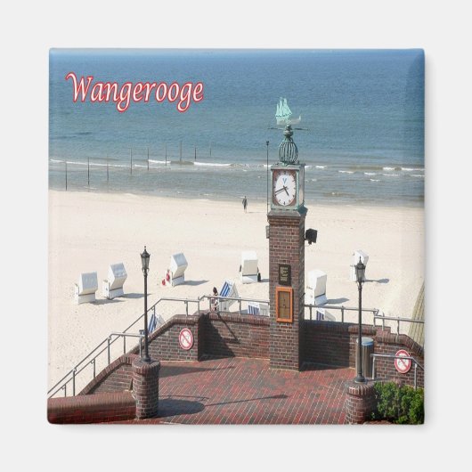 zDE034 WANGEROOGE SHORE Frisian Islands Germany, Magnet (Vorne)