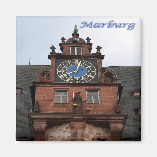 zDE039 MARBURG eigene Halle Deutschland, Kühlschra Magnet (Vorne)