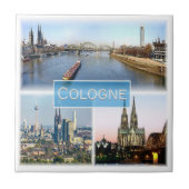 zDE043 KÖLN Deutschland, Fliese (Vorderseite)