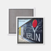 zDE050 BERLIN WALL Deutschland - Kühlschrank Magnet (Vorderseite/Rückseite)