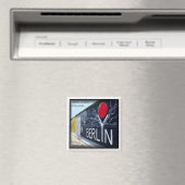 zDE050 BERLIN WALL Deutschland - Kühlschrank Magnet (In Situ (Geschirrspüler))