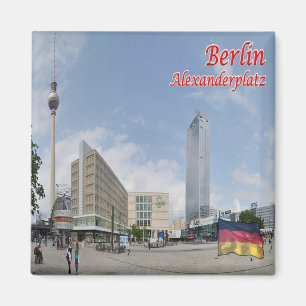 zDE060 BERLIN ALEXANDERPLATZ Deutschland, Kühlschr Magnet