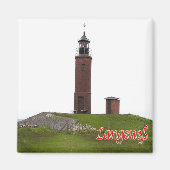 zDE063 LANGENESS LIGHTHOUSE Frieser Inseln Magnet (Vorne)