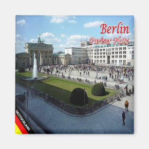 zDE065 BERLIN PARISER PLATZ Deutschland, Kühlschra Magnet