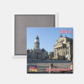 zDE066 BERLIN GENDARMENMARKT Deutschland, Kühlschr Magnet (Vorderseite/Rückseite)