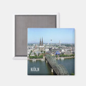 zDE078 KÖLN COLONIA Deutschland, Kühlschrank Magnet (Vorderseite/Rückseite)