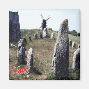 zDE082 ÖLAND MILL Friesen Deutschland, Kühlschrank Magnet