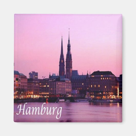 zDE084 HAMBURG, Deutschland Kühlschrank, Magnet (Vorne)