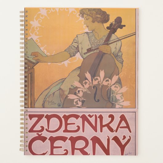 Zdenka Cerny Plakat von Alphonse Mucha Planer (Vorderseite)
