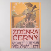 Zdenka Cerny Poster von Alphonse Mucha (Vorne)