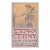 Zdenka Cerny Poster von Alphonse Mucha Aufkleber (Vorderseite)