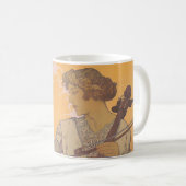 Zdenka Cerny Poster von Alphonse Mucha Kaffeetasse (VorderseiteRechts)
