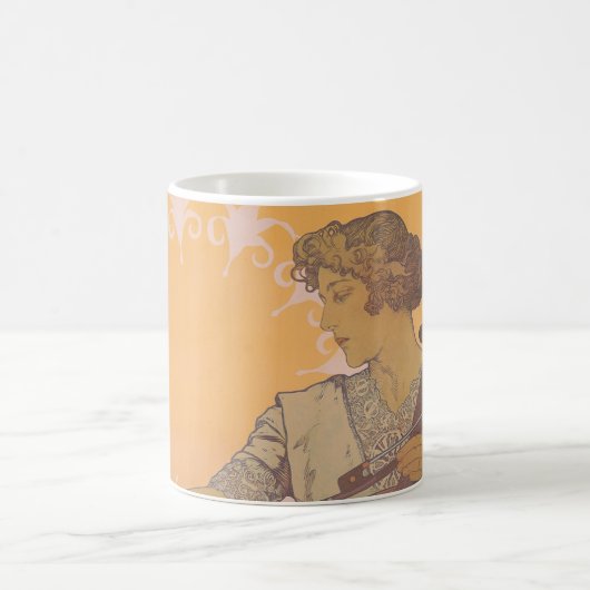 Zdenka Cerny Poster von Alphonse Mucha Kaffeetasse (Mittel)