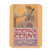 Zdenka Cerny Poster von Alphonse Mucha Magnet (Vertikal)