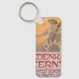 Zdenka Cerny Poster von Alphonse Mucha Schlüsselanhänger