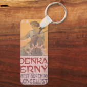 Zdenka Cerny Poster von Alphonse Mucha Schlüsselanhänger (Rückseite)