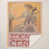 Zdenka Cerny Poster von Alphonse Mucha Sherpadecke (Vorderseite)
