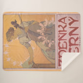 Zdenka Cerny Poster von Alphonse Mucha Sherpadecke (Vorderseite (Horizontal))