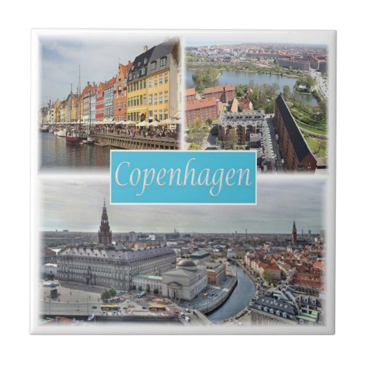zDK003 KOPENHAGEN Dänemark, Fliese (Vorderseite)