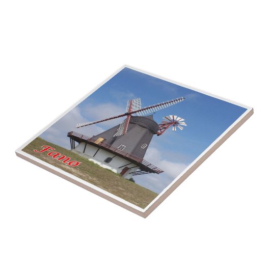 zDK008 FANO LIGHTHOUSE Frisian Islands, Fliese (Seite)