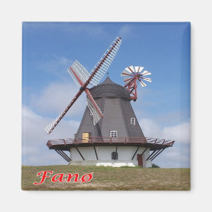zDK008 FANO LIGHTHOUSE Frisian Islands, Kühlschran Magnet