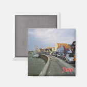 zDK011 FANO Seafront Frisian Islands - Dänemark - Magnet (Vorderseite/Rückseite)