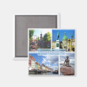 zDK013 COPENHAGEN Tivoli Garden Amalienborg County Magnet (Vorderseite/Rückseite)