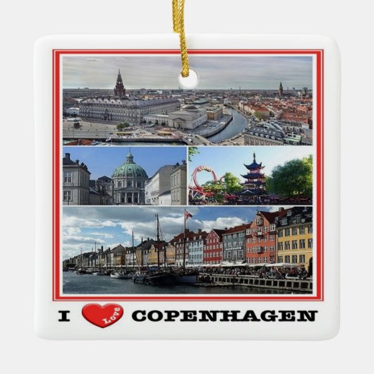 zDK014 KOPENHAGEN KOPENHAGEN I LIEBE, Keramikornament (Vorderseite)