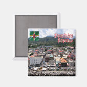 zDM005 ROSEAU, Cuise Pics, Dominica, Kühlschrank Magnet (Vorderseite/Rückseite)