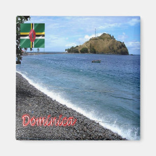 zDM006 DOMINICA, Scotts Head, Meerblick, Kühlschra Magnet