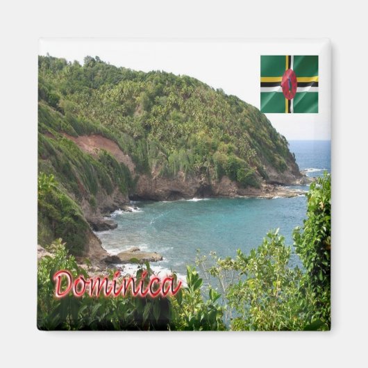 zDM009 DOMINICA, Panorama, Amerika, Kühlschrank Magnet (Vorne)