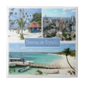 zDO005 DOMINIKANISCHE REPUBLIK, Mosaik, Fliese (Vorderseite)