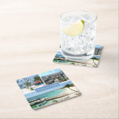 zDO005 DOMINIKANISCHE REPUBLIK, Mosaik, Rechteckiger Pappuntersetzer (Vor Ort)