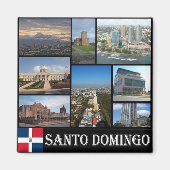 zDO009 SANTO DOMINGO, Dominikanische Republik, Küh Magnet (Vorne)