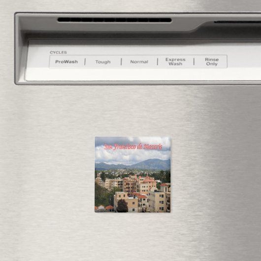 zDO014 SAN FRANCISCO DE MACORIS, Kühlschrank Magnet (In Situ (Geschirrspüler))