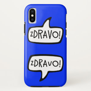 ZDRAVO! Serbisch-bosnische Grußwort-Blase Case-Mate iPhone Hülle