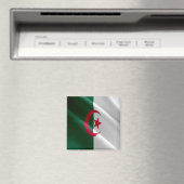 zDZ002 ALGERIA, Waving Flag, Afrika, Kühlschrank Magnet (In Situ (Geschirrspüler))