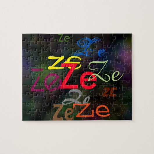 Ze/Custom Pronoun überall im Puzzle (Horizontal)