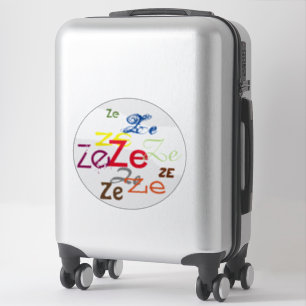 Ze oder individuelles Pronomen Aufkleber