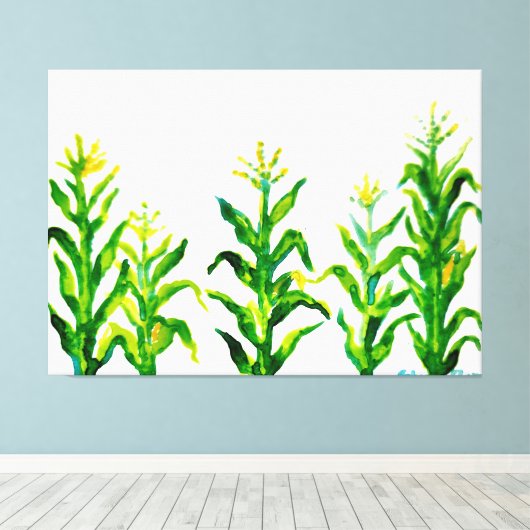 Zea mays leinwanddruck (Insitu (Holzboden))
