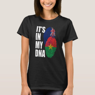 Zealander And Burkinabé Mix DNA Flag Heritage T-Shirt