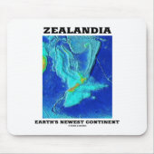 Zealandia Erdenneuster Kontinent Mousepad (Vorne)
