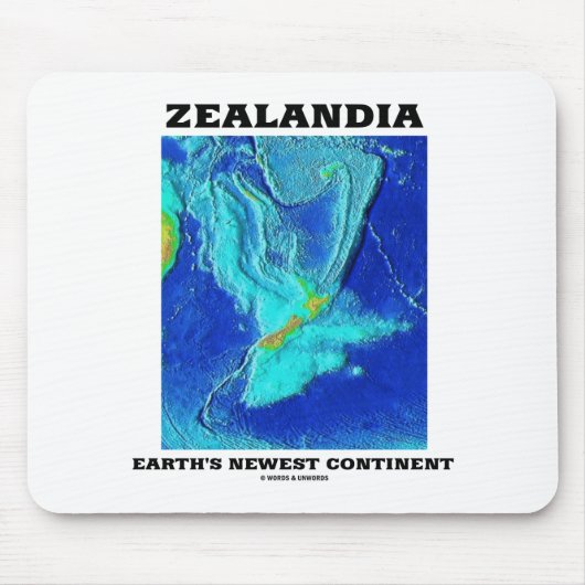 Zealandia Erdenneuster Kontinent Mousepad (Vorne)